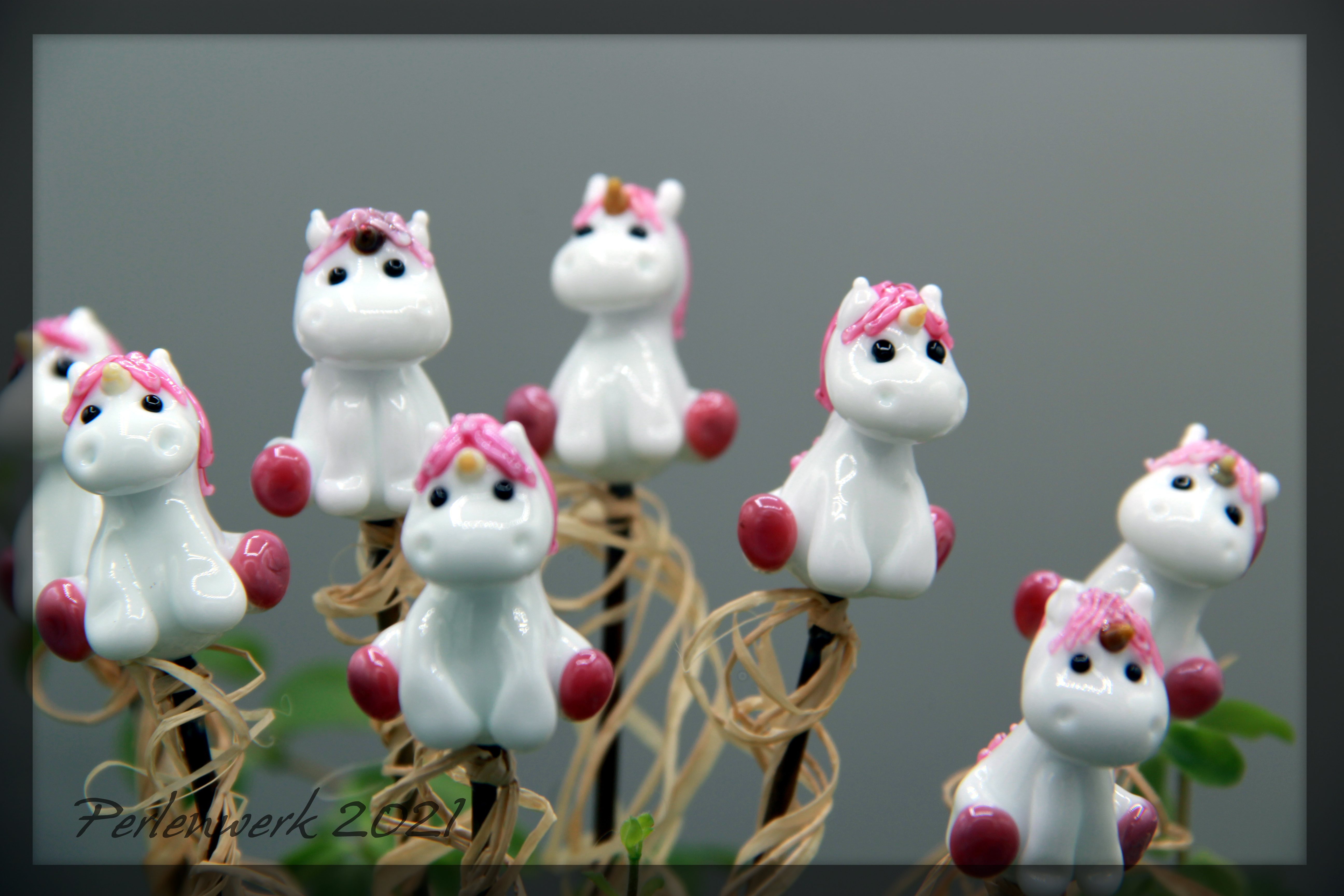 Blumenstecker Einhorn